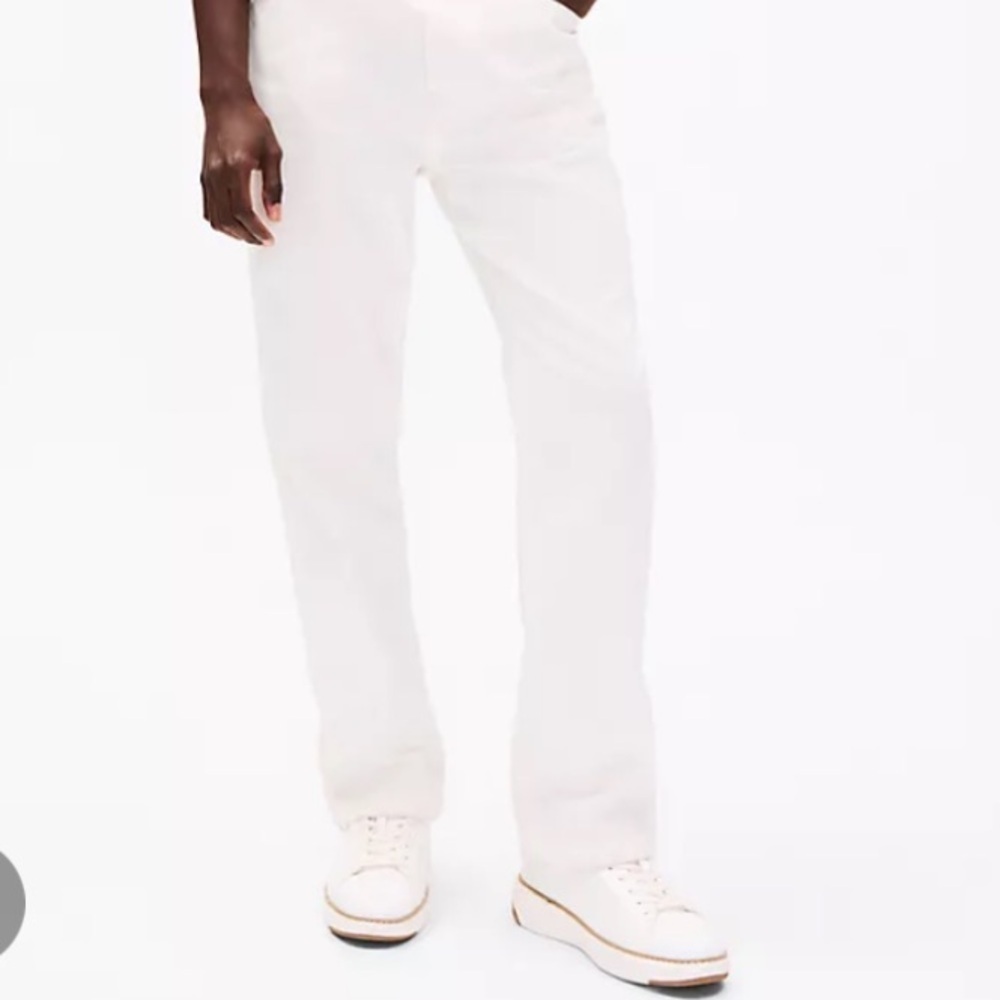 Tommy Hilfiger Men’s Winter White 40x30” Preppy Stretch Straight-Leg Flex Pants